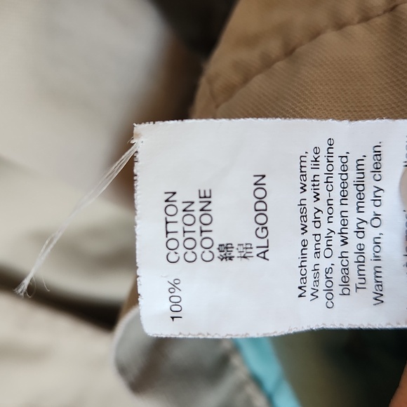 GAP khaki belted utility jacket short  trench coat size small 100% Cotton - Picture 8 of 11